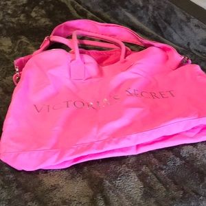 Victoria Secret bright pink tote